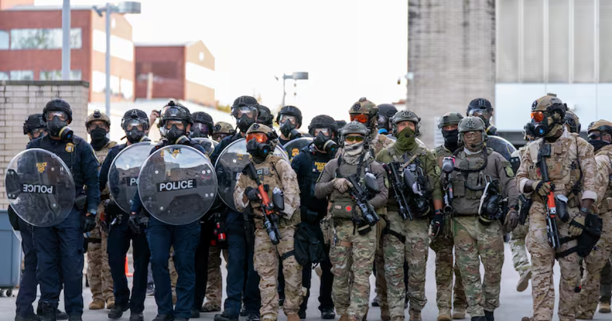 Hundreds protest at ICE building after Trump’s announcement of troop deployment to Portland – Oregon Public Broadcasting – OPB