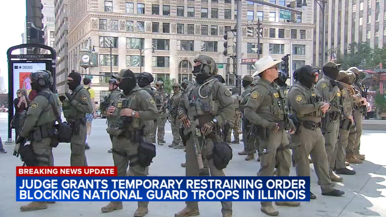 National Guard in Chicago: Federal judge grants temporary restraining order on National Guard troop deployments in Illinois – ABC7 Chicago