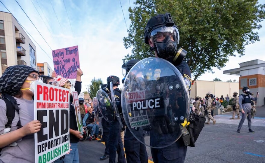 Portland troop deployment expected to cost at least $3.8 million – Oregon Public Broadcasting – OPB